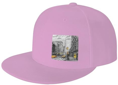 GSGCSBYMLG Love from New York, cappellino da baseball con stampa, per adulti, rosa, 4-7