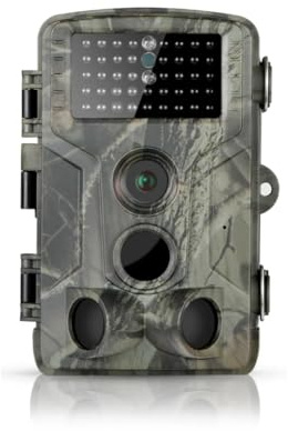 Digitgarden Wildkamera, 16MP 30fps Wildkamera, Nachtsicht (42 LEDs), 120° Erfassungswinkel, IP65 wasserdichte professionelle Jagdkamera, Außenüberwachungsgerät mit Bewegungsmelder