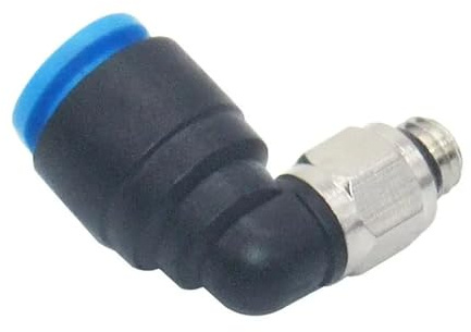 Lot de 10 mini raccords pneumatiques QSM/QSML/QSMT/QSMY-M3-M5-M7-1/8-3-4-6-I, connecteur de type L (QSM-4)