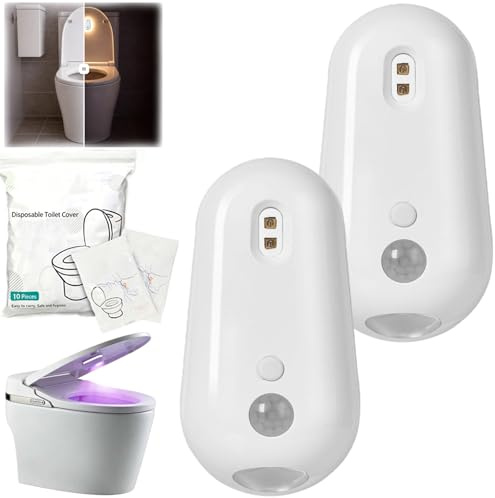 Tadium Purivio Selbstreinigendes UV-WC-Desinfektionsmittel, UV-Toilette mit Nachtlicht, freihändige Reinigungsunterstützung, bewegungsaktiviert, wiederaufladbar, selbstklebend für gemeinsame