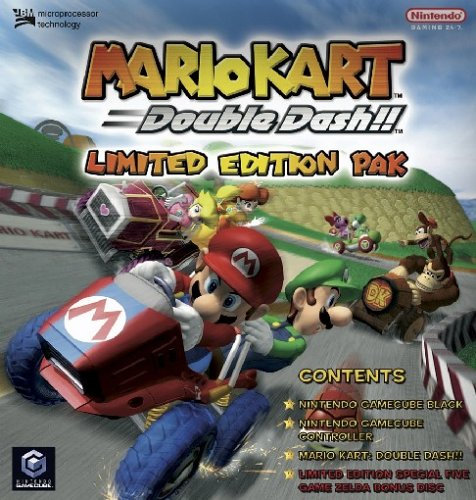 GameCube - Konsole, black Mario Kart: Double Dash!! Limited Edition Pak (Bonus-Disc mit 4
