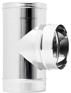 UTILFER Canne Fumarie Raccordo A  T  Tubi Acciaio Inox 304 Cm26X0, 5Mm 100