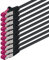 0,5m - negro - 10 piezas - CAT6a CAT 6a Ethernet LAN cable de red - SET 10 GB/s cable patch CAT6 S-FTP Doble blindado PIMF 500MHz libre de halógenos compatible con CAT5 CAT6a CAT7 CAT8