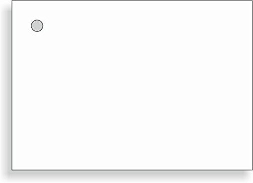 Anhängeetiketten für den Außenbereich 25 Stück, Format: 148 x 209,55 mm, mit 10 mm Stanzloch, Premium-Spezialmaterial für Laserdrucker, Anhänge-Etiketten/Warenanhänger/Hängeetiketten