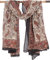 GURU SHOP Leichter Pareo, Sarong, Handbedrucktes Baumwolltuch - rot Kombination 11, Herren/Damen, Baumwolle, 190x120 cm