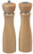Kesper 13685 Pfeffermühle und Salzstreuer Set 21.5 cm Höhe, natur hell