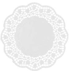250 Teller- und Tassendeckchen, rund, 12 cm, weiß, PS18763