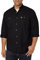 Wrangler Men's Logger Twill Long Sleeve Workshirt SHIRT, Black, L