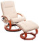 Mendler Massage-Fernsehsessel Pescatori II, Relaxsessel Massagesessel, Massagefunktion - weiß-Creme