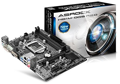 ASRock H81M-DGS Mainboard Sockel LGA 1150 (Micro-ATX, Intel H81, 2X DDR3-Speicher, 2X SATA III, USB 2.0)