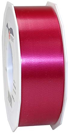 PRÄSENT C.E. PATTBERG Geschenkband Bordeaux, 91 Meter Ringelband 40 mm zum Basteln, Dekorieren & Verpacken von Geschenken zu jedem Anlass