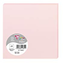 Clairefontaine 11855C Packung (mit 25 Karten Pollen, 135 x 135 mm) 210g, Rosa