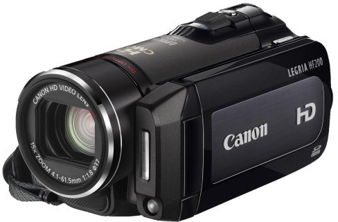 Canon LEGRIA HF200 HD-Camcorder (SDHC/SD-Card, 15-fach opt. Zoom, Bildstabilisator) schwarz