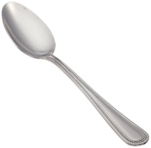 Winco, Silver 0005-01 12-Piece Dots Teaspoon Set, 18-0 Stainless Steel