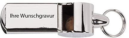 Bundesligapfeife, Metall, mit Namensgravur | tolles Geschenk für jeden Trainer | personalisiert | Schiedrichterpfeife mit Namengravur