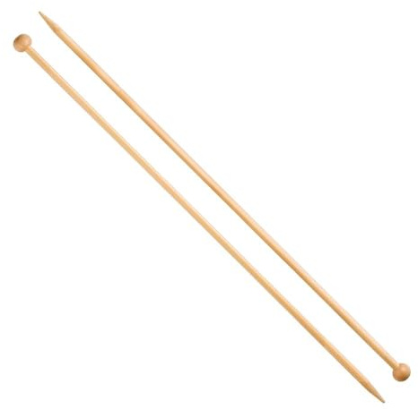 Addi Stricknadeln, Bambus, Braun, 25 cm x 4 mm