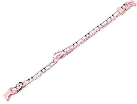Nobby Halsband Tartan, rosa L: 20-35 cm, B: 10 mm, 1 Stück