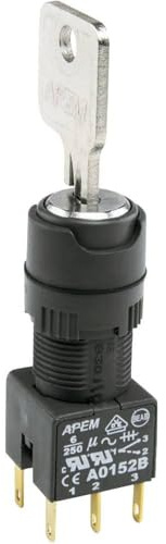 Apem A018323 Key Switch 1 x 90° Pack of 1