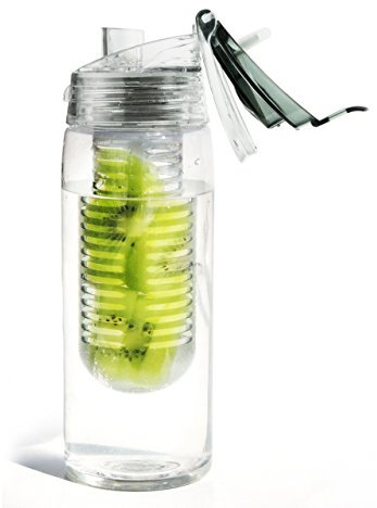 ASOBU Revolutionary Pure Fruit Flavour 2 Go Bouteille d'infuseur d'eau
