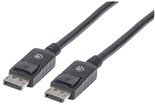 Manhattan DisplayPort Cable Male to Male, 6.6 ft, Fully Shielded