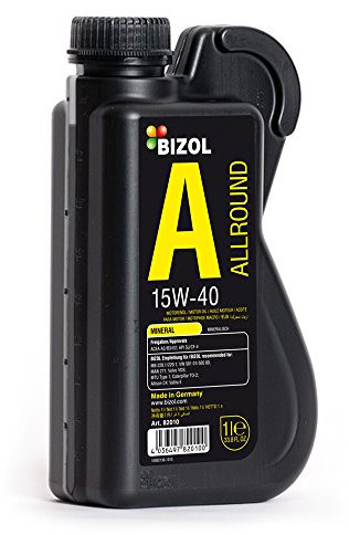 BIZOL Allround Motoröl 15W-40 | 1 Liter | ACEA A3/B3/E2 | API SJ/CF-4 | Allround Motorenöl | vielfältig einsetzbar | breites Empfehlungsprofil