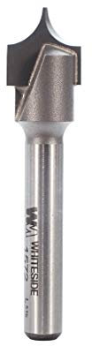 Whiteside Router Bits 1572 Point Cutting Round Over Bit with 1/4-Inch Radius, 1/2-Inch Cutting Diameter and 1/2-Inch Cutting Length