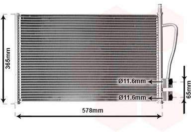 Van Wezel 18005328 Condensador, Aire Acondicionado