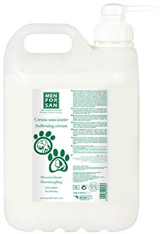 MENFORSAN Crema Suavizante Desenredante Perros Y Gatos, Blanco, 5 l