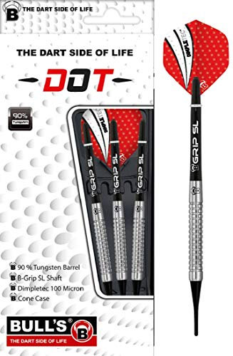 Bull's Dot D5 Soft Dart, Schwarz/Silber, 20g