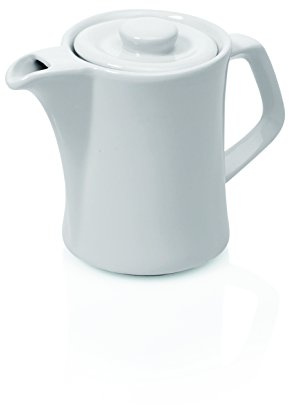 WAS 4971 035 Serie Italia Porzellan Kännchen mit Deckel, 11cm Höhe, 8cm Durchmesser, 0.35L, 2 Stück