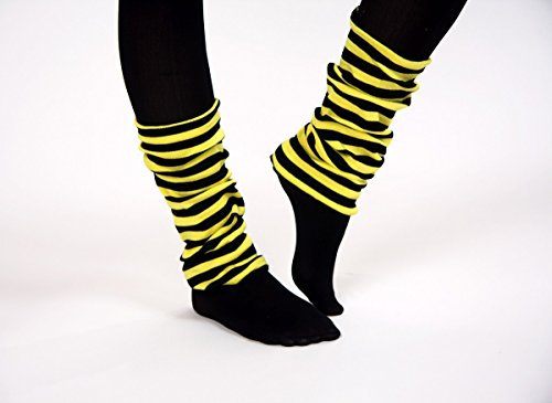 Gelb/Schwarz gestreiftes Bienenbein Tops