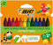 BIC Kids 8297732 Dreikant-Wachsmalkreide PLASTIDECOR Triangle, 12 Farben sortiert, Kartonetui à 12 Stück