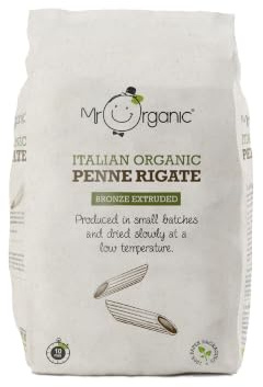 Mr Organic - Organic Penne 500g (Pack of 1) - Non GMO & Preservative Free - Vegan - Made in Italy