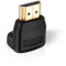 HDSupply HA070 Adaptador HDMI - HDMI 90° (HDMI A macho (19pol) a HDMI A hembra (19pol), 90 ° en ángulo), negro