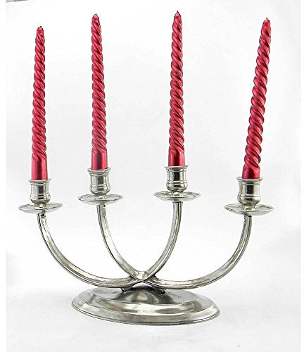 Armleuchter aus Zinn 4 Brände