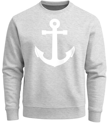 Neverless Sweatshirt Herren Anker V2 Rundhals-Pullover