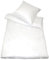 Kinzler B-10002/00 hochwertige Baumwoll Satin-Bettwäsche Uni, modern, 80x80 + 155x220 cm, Weiss