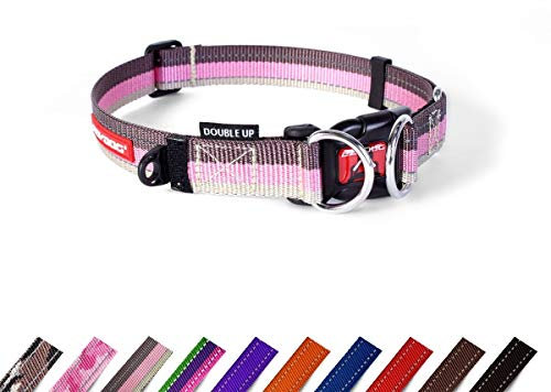 EzyDog Double Up Halsband, Candy, Large (39cm - 59cm)