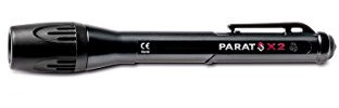 Parat Hochleistungslampe X-TREME X2 (LED; mit Clip zur Befestigung, Kompatibel mit PARASNAP, Material: Polycarbonat; wasserdicht; schwarz, mit Batterien)