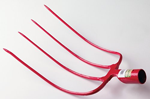 AUSONIA - Forca per Fieno 4 Denti Senza Manico Gr 758 Cm 33,5