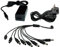 Hensych Cable DC 12V 7A de poder dividido para cámaras de vigilancia, CCTV, DVR, conector UE