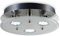 B.K.Licht - LED Deckenlampe mit warmweißer Lichtfarbe, teilsatiniertes Glas, GU10 Fassung, LED Deckenleuchte, LED Lampe, Wohnzimmerlampe, Schlafzimmerlampe, Küchenlampe, 25x7 cm, Matt-Nickel