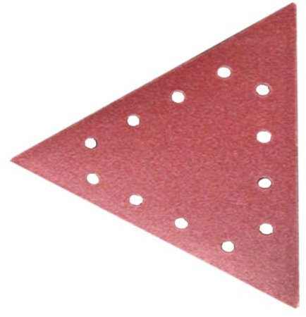 FEIDER ABT–80er Schleifdreiecke - Multifunktionales Schleifpapier - Schleifen und Glätten von Gips, Holz und Trockenbau - 80er Körnung - 28.5x28.5x28.5cm - 10er Pack, Pink