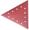 FEIDER ABT–80er Schleifdreiecke - Multifunktionales Schleifpapier - Schleifen und Glätten von Gips, Holz und Trockenbau - 80er Körnung - 28.5x28.5x28.5cm - 10er Pack, Pink