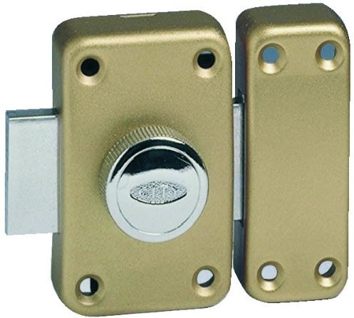 City ISEO HEX-50054-BR45 ISEO City 25 10020451 Button Lock Cylinder 45 mm, Brown, Silver, NSP