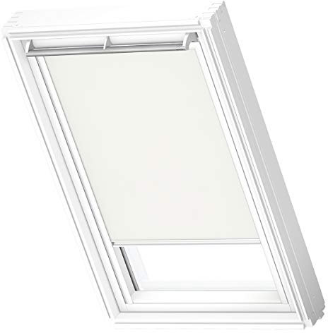 VELUX Original Dachfenster Sichtschutzrollo für P08, Weiß, mit weißer Führungsschiene