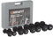 Mirafit 10kg Dumbbell Weight Set with Carry Case - Black
