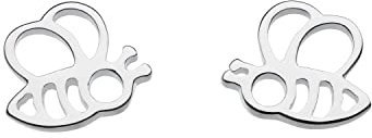 Dew Sterling Silver Honey Bee Yourself Bee Stud Earrings
