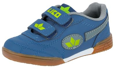 Lico Unisex Kinder Bernie V Hallenschuhe, Marine Grau Lemon, 39 EU