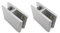 2x Glashalter Glasklemme 56x40x18 180° beidseitig | Duschkabine | Glasstärke 7mm-10,5mm | SET